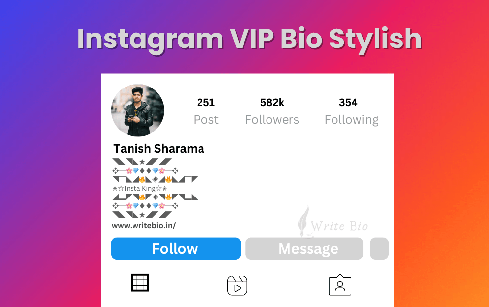 Instagram VIP Bio Stylish in hindi