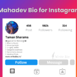 Instagram Bio Mahakal