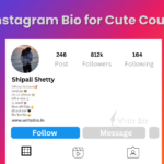 Instagram Bio for Cute Couple